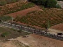 Видео финиша девятого этапа «Вуэльты Испании» с участием гонщиков «Астаны»