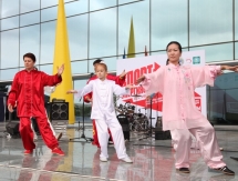 Состоялся флэшмоб в честь выхода «Астаны» в групповой этап Лиги Чемпионов