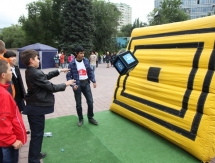 Состоялся флэшмоб в честь выхода «Астаны» в групповой этап Лиги Чемпионов