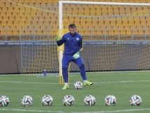 Фоторепортаж с предыгровой тренировки молодежной сборной Казахстана