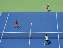 Фоторепортаж с финала «US Open» Шведова/Дельаква — Хингис/Мирза 3:6, 3:6