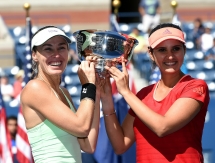 Фоторепортаж с финала «US Open» Шведова/Дельаква — Хингис/Мирза 3:6, 3:6