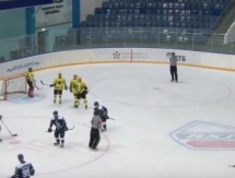 Видео матча ВХЛ «Динамо» — «Сарыарка» 1:2