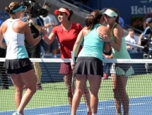 Фоторепортаж с финала «US Open» Шведова/Дельаква — Хингис/Мирза 3:6, 3:6