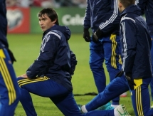 Фоторепортаж с предыгровой тренировки сборной Казахстана в Латвии