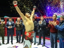 Бейбит Назаров подтвердил титул чемпиона мира по версии «Kunlunfight», одержав победу над итальянцем