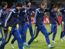 Фоторепортаж с предыгровой тренировки сборной Казахстана в Латвии