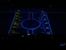 Видео 3D-шоу на новой ледовой арене Астаны 