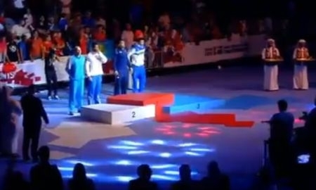 Видео награждения Ивана Дычко на чемпионате мира