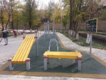 Площадка для занятий Street workout открылась в Шымкенте