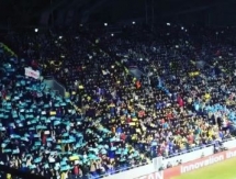 Волна на матче Лиги Чемпионов «Астана» — «Атлетико» 0:0