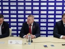 Видео послематчевой пресс-конференции игры КХЛ «Барыс» — «Динамо» Рига 5:1