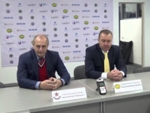 Видео послематчевой пресс-конференции игры ВХЛ «Сарыарка» — «Звезда» 3:2 