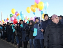 Более 200 полицейских Астаны приняли участие в Президентской миле 