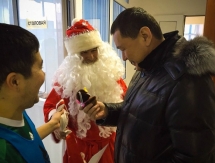 Дед Мороз пришел в гости к «Атырау»