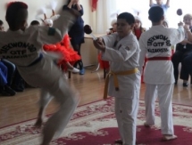 В Уральске таэквондисты показали мастер-класс сиротам