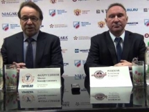 Видео послематчевой пресс-конференции игры ВХЛ «Челмет» — «Торпедо» 3:4 ОТ 