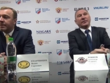 Видео послематчевой пресс-конфереции игры ВХЛ «Челмет» — «Сарыарка» 1:2 