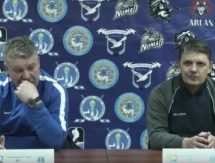 Видео послематчевой пресс-конференции игр чемпионата РК «Алматы» — «Номад» 1:4, 3:2