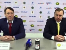 Видео послематчевой пресс-конференции игры ВХЛ «Сарыарка» — «Нефтяник» 2:5