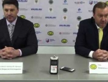 Видео послематчевой пресс-конференции игры ВХЛ «Сарыарка» — «Ариада» 6:1