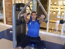 Фоторепортаж с занятий «Иртыша» в тренажерном зале