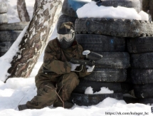 Хоккеисты «Кулагера» сыграли в пейнтбол