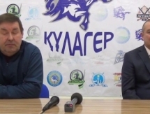 Видео послематчевой пресс-конференции игр чемпионата РК «Кулагер» — «Арлан» 5:1, 3:2