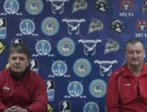 Видео послематчевой пресс-конференции игр чемпионата РК «Алматы» — «Кулагер» 2:3 Б, 3:2 Б