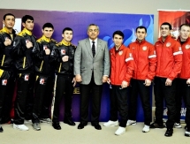 Фоторепортаж с Церемонии взвешивания матчевой встречи WSB «Baku Fires» — «Astana Arlans»