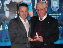 Перед плей-офф Кубка Еременко прошел торжественный ужин