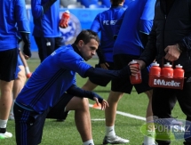 Фоторепортаж с предыгровой тренировки «Астаны»