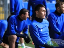 Фоторепортаж с предыгровой тренировки «Астаны»