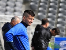 Фоторепортаж с предыгровой тренировки «Астаны»