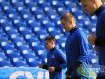 Фоторепортаж с предыгровой тренировки «Астаны»