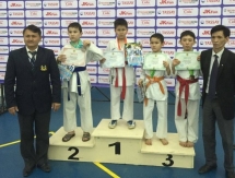Актауские каратисты вернулись с чемпионата Казахстана с 14 медалями