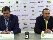 Видео послематчевой пресс-конференции игры плей-офф ВХЛ «Сарыарка» — «Торос» 3:2 ОТ