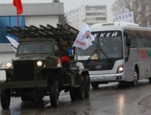 «Нефтяник» перед полуфиналом с «Сарыаркой» поддержали парадом военной техники