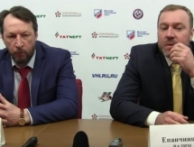 Видео послематчевой пресс-конференции игры плей-офф ВХЛ «Нефтяник» — «Сарыарка» 2:0