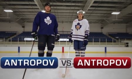 Николай Антропов и его сын в проекте «NHL Pro vs Prospect»