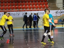 Фоторепортаж с предыгровых тренировок Казахстана и Польши 