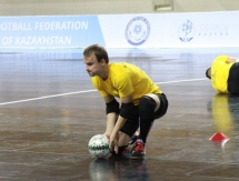 Фоторепортаж с предыгровых тренировок Казахстана и Польши 