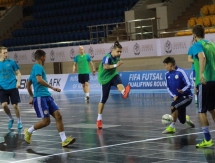 Фоторепортаж с предыгровых тренировок Казахстана и Польши 