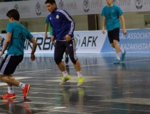 Фоторепортаж с предыгровых тренировок Казахстана и Польши 