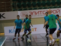 Фоторепортаж с предыгровых тренировок Казахстана и Польши 