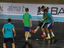 Фоторепортаж с предыгровых тренировок Казахстана и Польши 