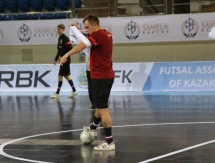 Фоторепортаж с предыгровых тренировок Казахстана и Польши 