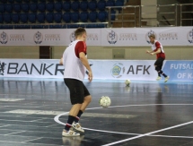 Фоторепортаж с предыгровых тренировок Казахстана и Польши 