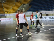 Фоторепортаж с предыгровых тренировок Казахстана и Польши 