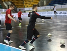 Фоторепортаж с предыгровых тренировок Казахстана и Польши 